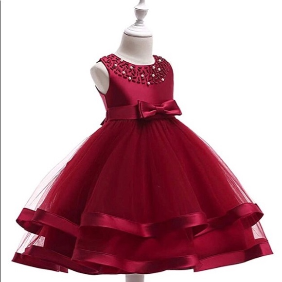 Sale🚨NWT Beautiful Burgundy Holiday Dress - Picture 2 of 8